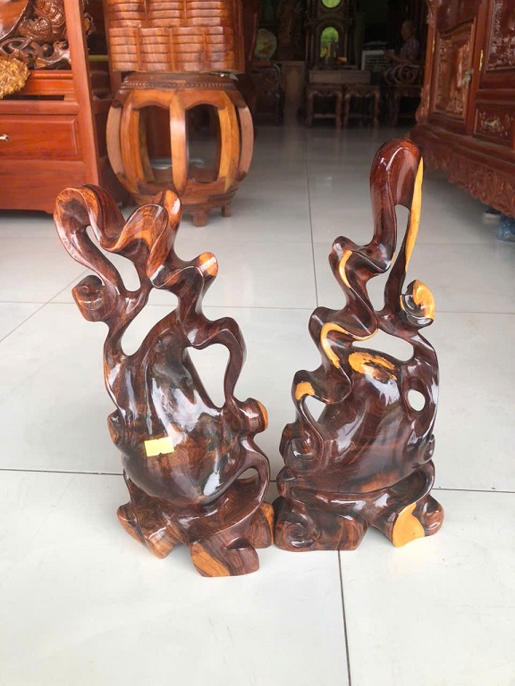 Cặp bình phay gỗ cẩm mẫu 03 